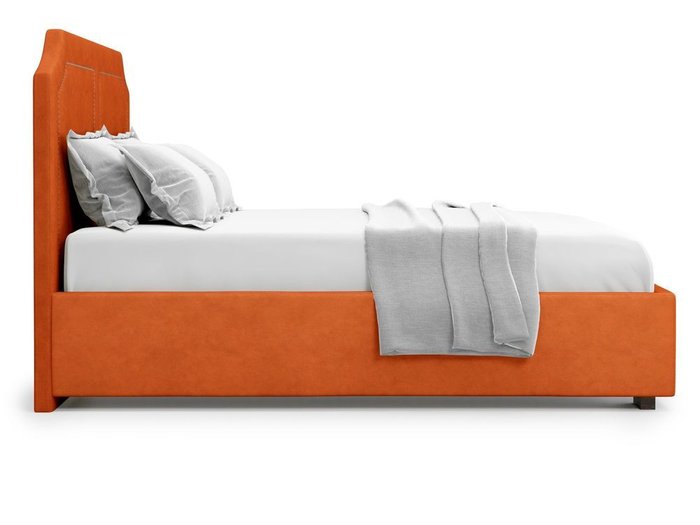 Кровать с подъемным механизмом Lago 140х200 оранжевого цвета