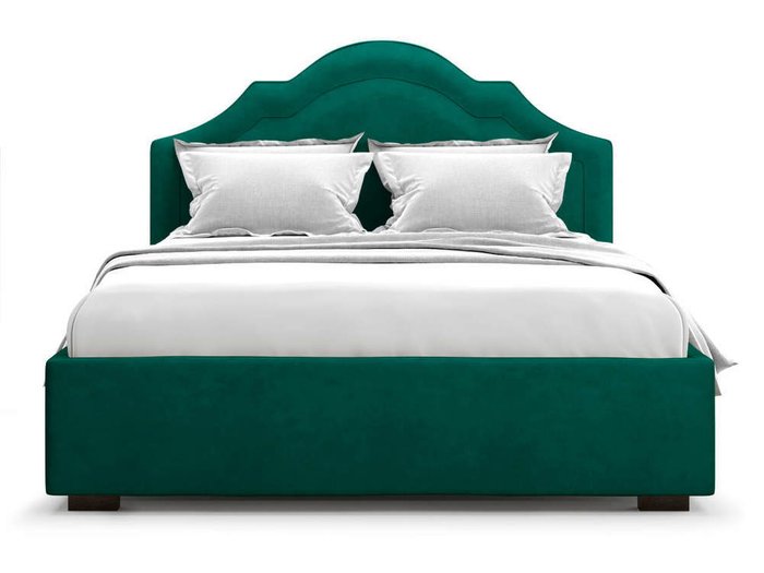 Кровать Madzore без подъемного механизма 140х200 зеленого цвета