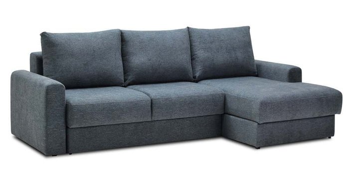Угловой диван-кровать Вегас синего цвета