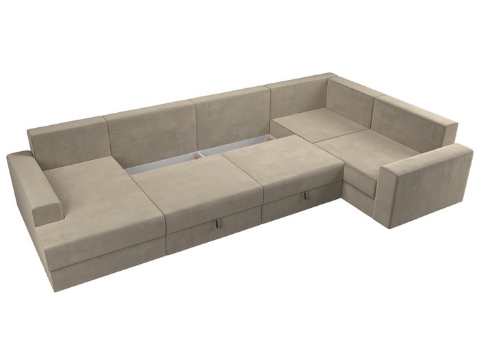 Угловой диван-кровать Мэдисон бежевого цвета