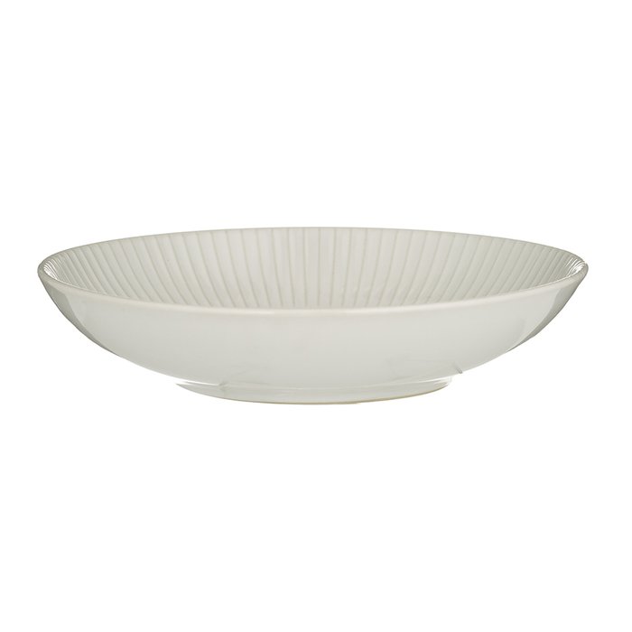 Тарелка для пасты Linear белого цвета