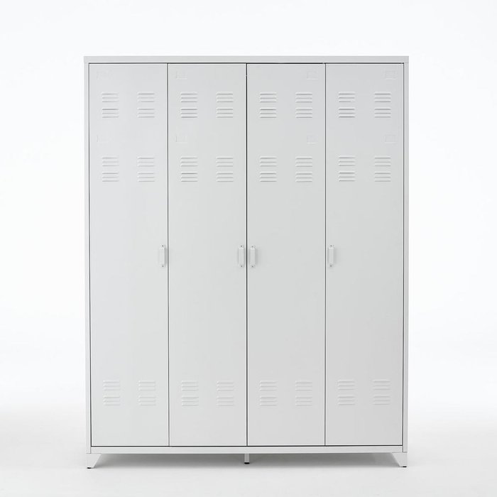 Шкаф Hiba белого цвета с четырьмя дверцами 