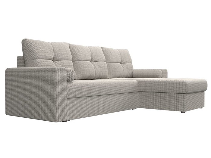 Угловой диван-кровать Верона бежево-серого цвета  - лучшие Угловые диваны в INMYROOM
