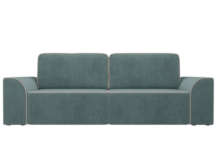 Прямой диван-кровать Вилсон бирюзового цвета