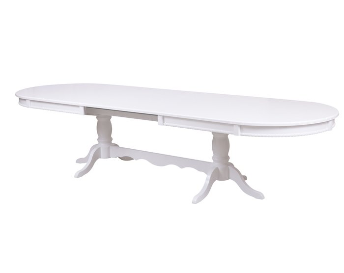 Раздвижной обеденный стол Верона белого цвета