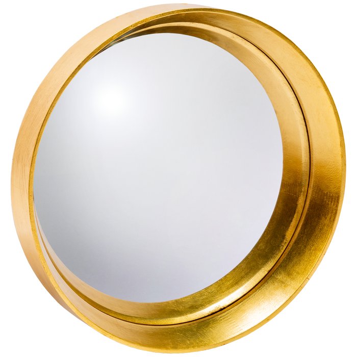 Настенное зеркало Хогард Голд M в раме золотого цвета