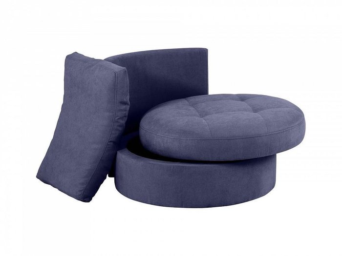 Кресло Wing Round фиолетового цвета