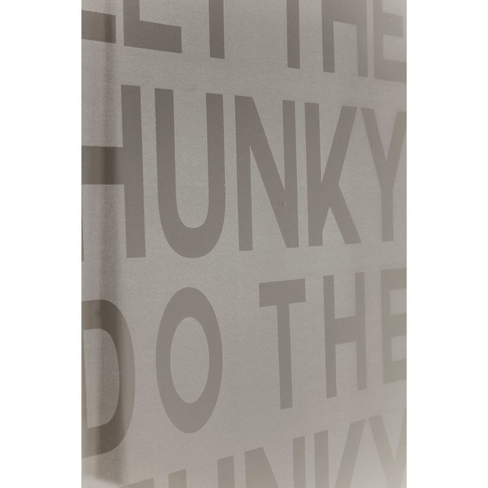 Постер Let The Hunky серо-черного цвета 