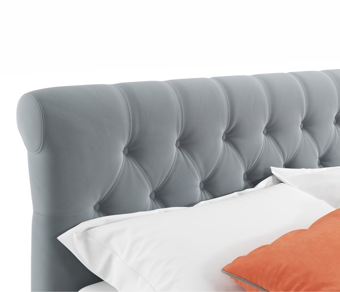 Кровать Ameli 160х200 с подъемным механизмом серого цвета - купить Кровати для спальни по цене 27990.0