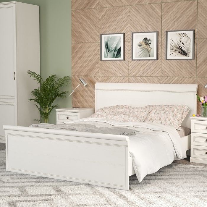 Кровать Белладжио 180х200 белого цвета 