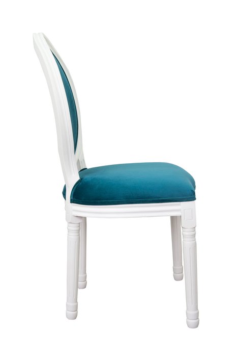 Стул Volker blue+white с велюровой обивкой - купить Обеденные стулья по цене 24390.0