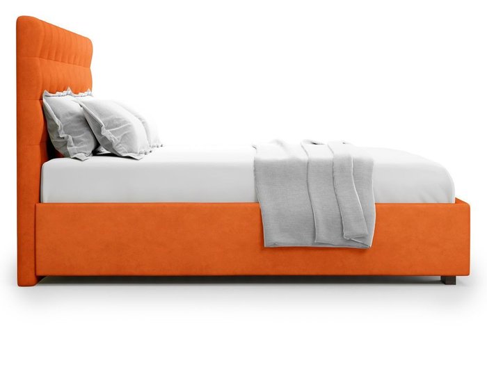 Кровать с подъемным механизмом Brayers 160х200 оранжевого цвета