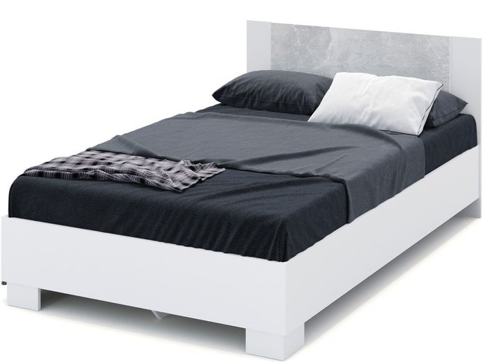 Кровать Аврора 120х200 белого цвета - купить Кровати для спальни по цене 10925.0