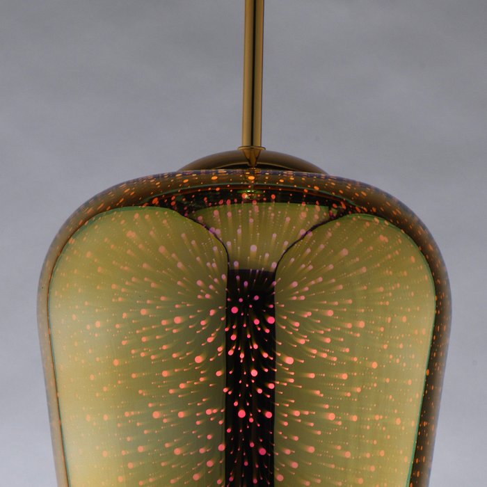 Подвесной светильник Фьюжн золотого цвета