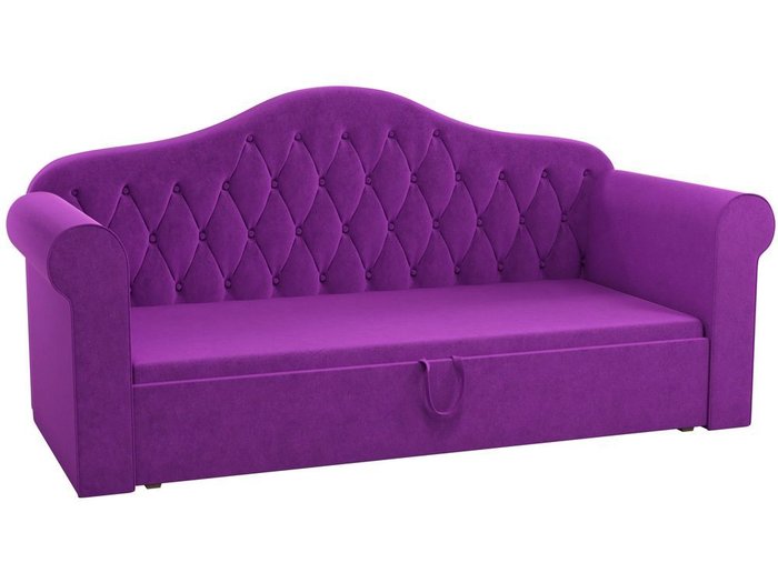 Детская кровать-тахта Делюкс 78х160 фиолетового цвета