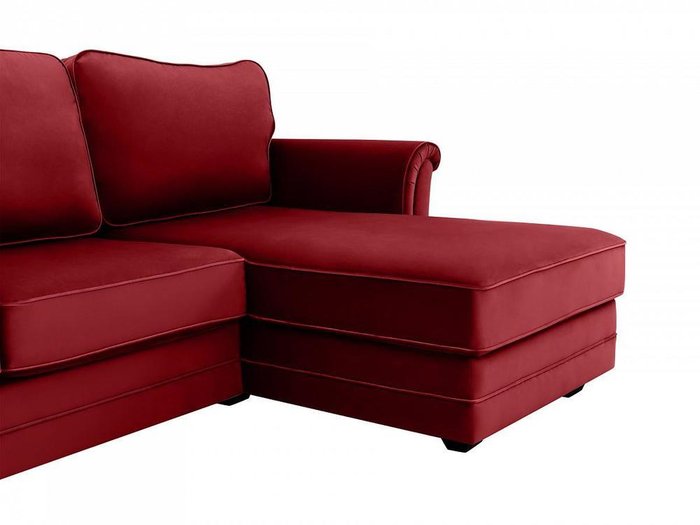 Угловой диван-кровать Sydney бордового цвета