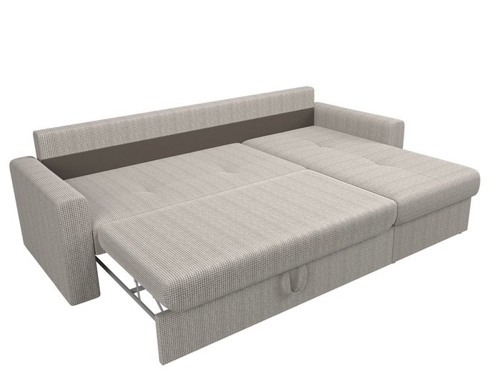 Угловой диван-кровать Верона бежево-серого цвета 
