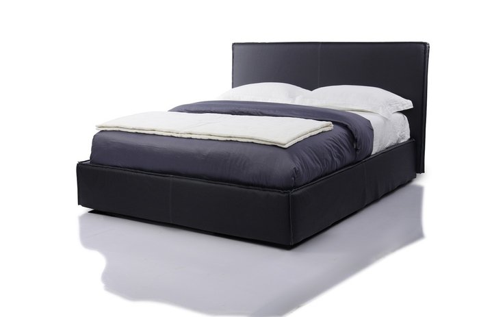 Кровать Mood 200х200 с подъемным механизмом черного цвета