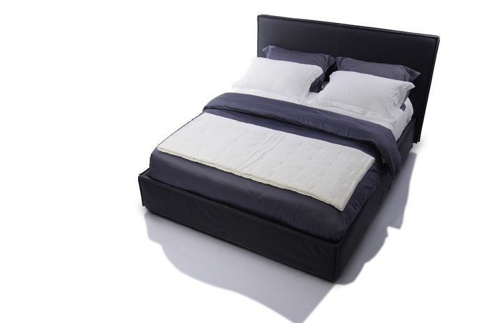 Кровать Mood 140х200 черного цвета  