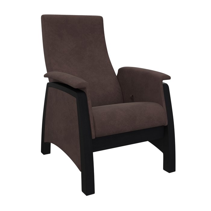 Кресло-глайдер темно-коричневого цвета 