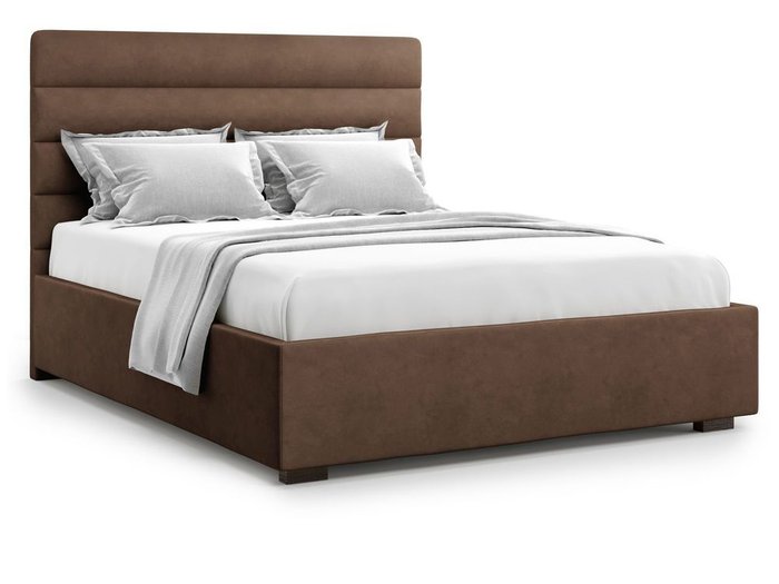Кровать с подъемным механизмом Karezza 160х200 коричневого цвета