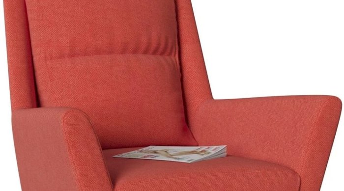 Кресло Йорк Orange оранжевого цвета - купить Интерьерные кресла по цене 20689.0