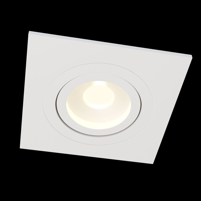 Встраиваемый светильник Atom белого цвета