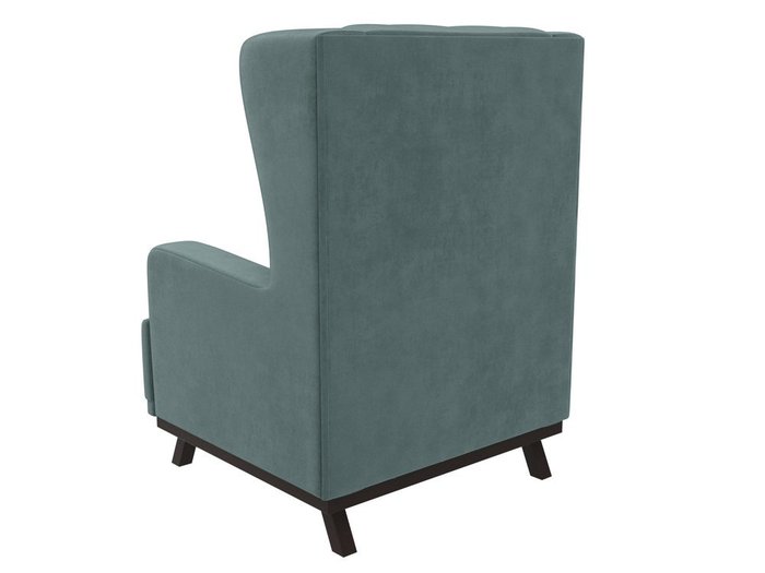 Кресло Джон Люкс темно-бирюзового цвета