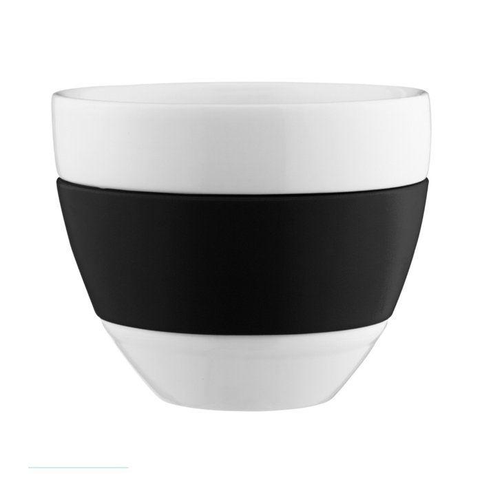 Чашка для латте Aroma бело-чёрного цвета