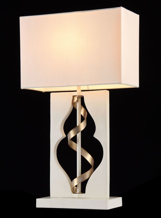 Настольная лампа Intreccio белого цвета