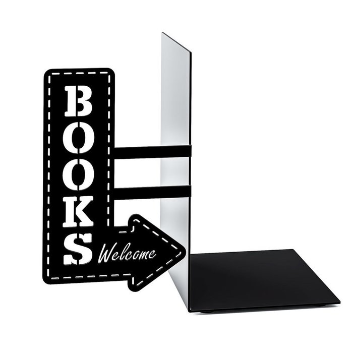 Держатель для книг BookShop черного цвета