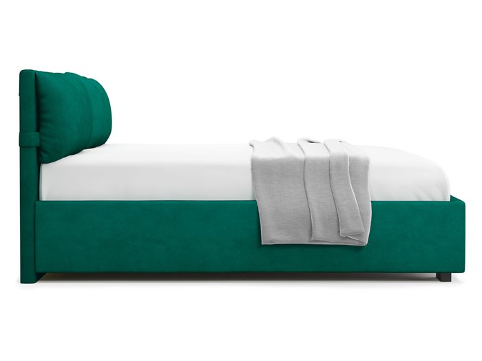 Кровать Trazimeno 140х200 зеленого цвета с подъемным механизмом