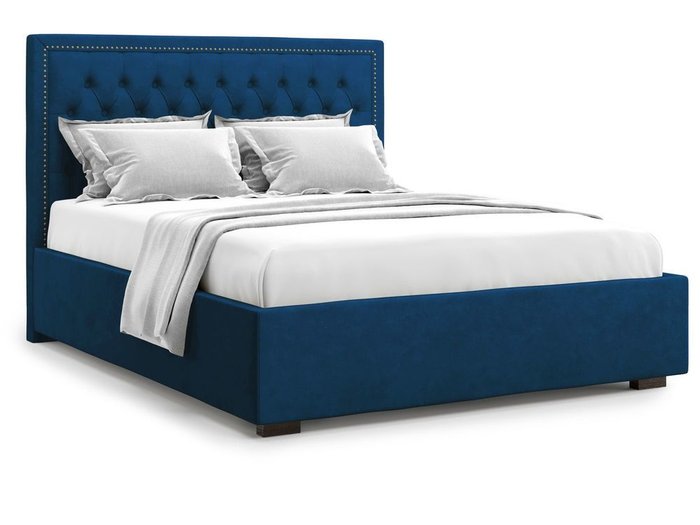 Кровать с подъемным механизмом Orto 180х200 синего цвета