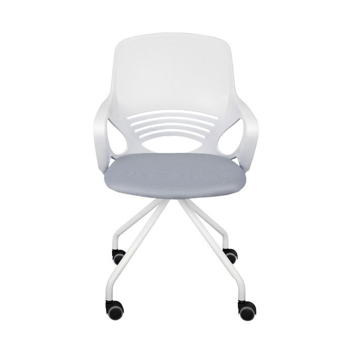 Кресло поворотное Indigo бело-серого цвета - купить Офисные кресла по цене 6800.0