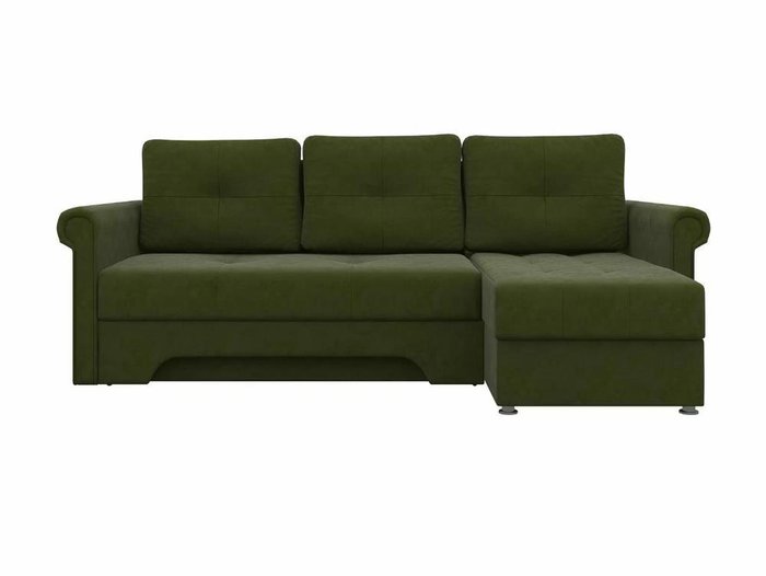 Угловой диван-кровать Леон зеленого цвета  - купить Угловые диваны по цене 36990.0