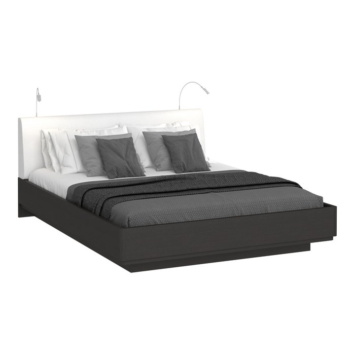  Двуспальная кровать с верхней подсветкой Элеонора 160х200