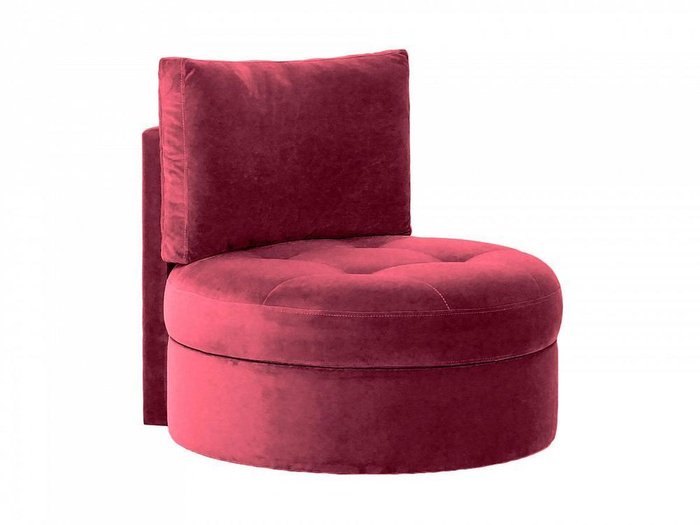 Кресло Wing Round бордового цвета