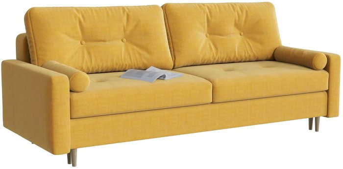 Диван-кровать Белфаст Yellow желтого цвета
