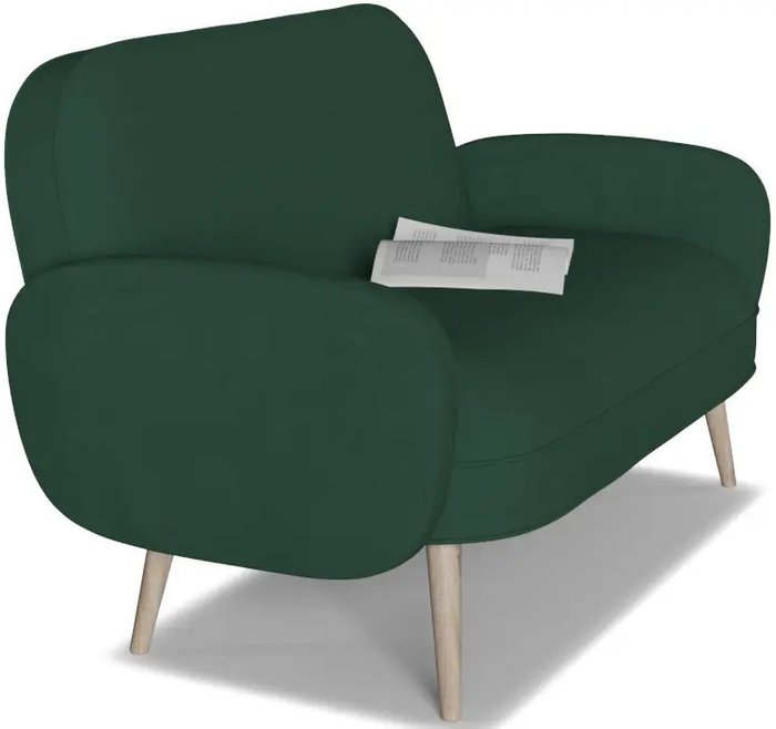 Диван прямой Бержер зеленого цвета - лучшие Прямые диваны в INMYROOM