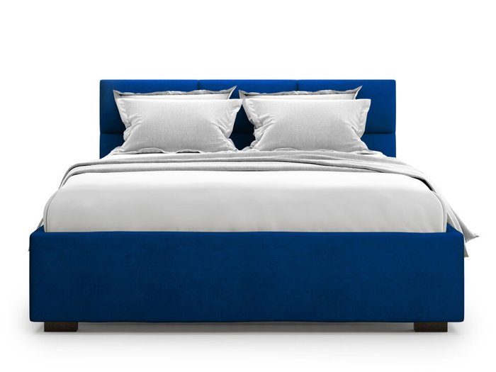 Кровать Bolsena 180х200 синего цвета с подъемным механизмом