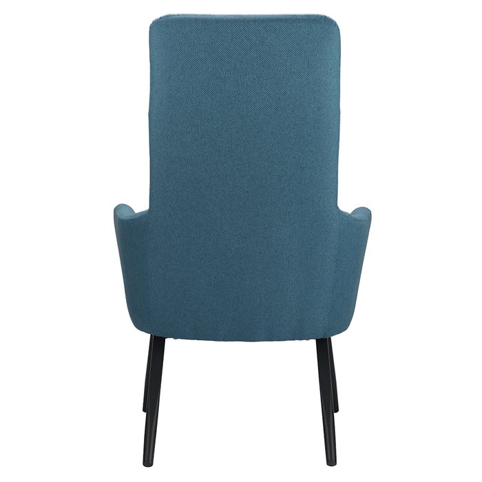 Кресло с подставкой для ног и подушкой Bridjet серо-голубого цвета