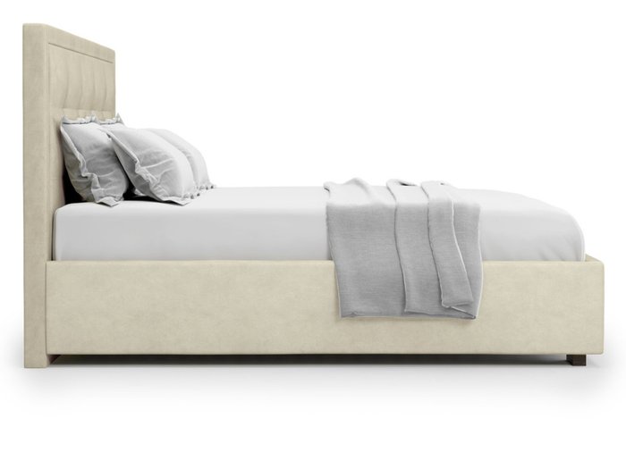 Кровать Komo 160х200 бежевого цвета с подъемным механизмом 