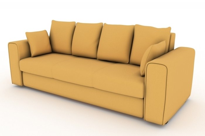 Прямой диван-кровать Giverny желтого цвета