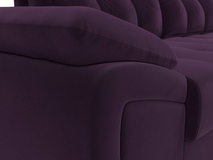 Угловой диван-кровать Нэстор прайм фиолетового цвета