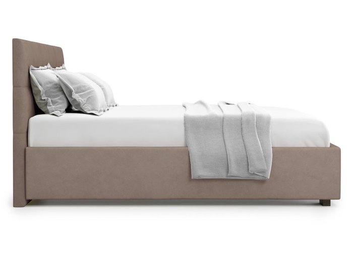 Кровать Garda 140х200 светло-коричневого цвета с подъемным механизмом 
