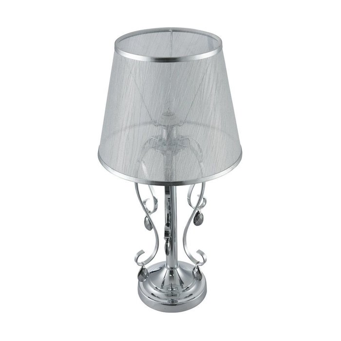 Настольная лампа Simone с абажуром серого цвета
