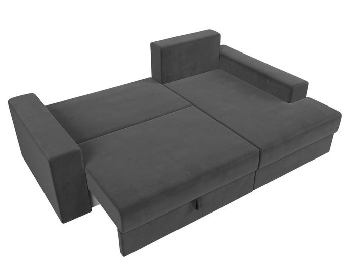 Угловой диван-кровать Мэдисон серого цвета