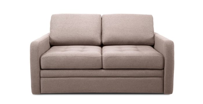 Прямой диван-кровать Бруно светло-коричневого цвета 