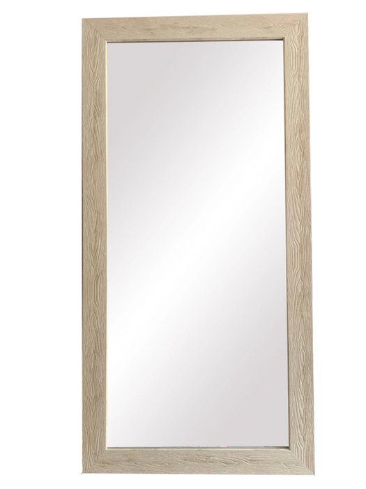 Настенное зеркало Хюгге в раме бежевого цвета