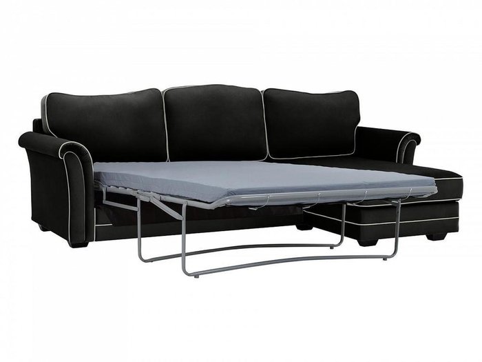 Угловой диван-кровать Sydney черного цвета